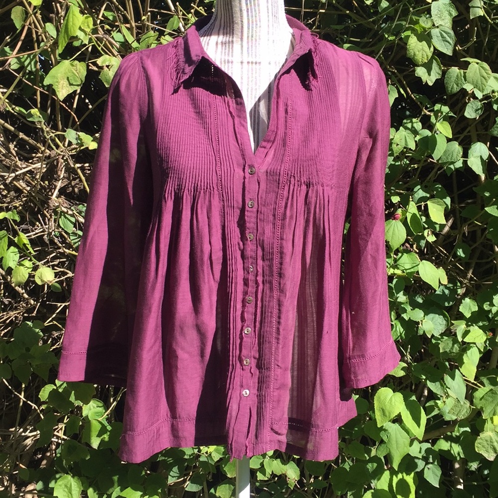 Joie flowy, purple, delicate blouse